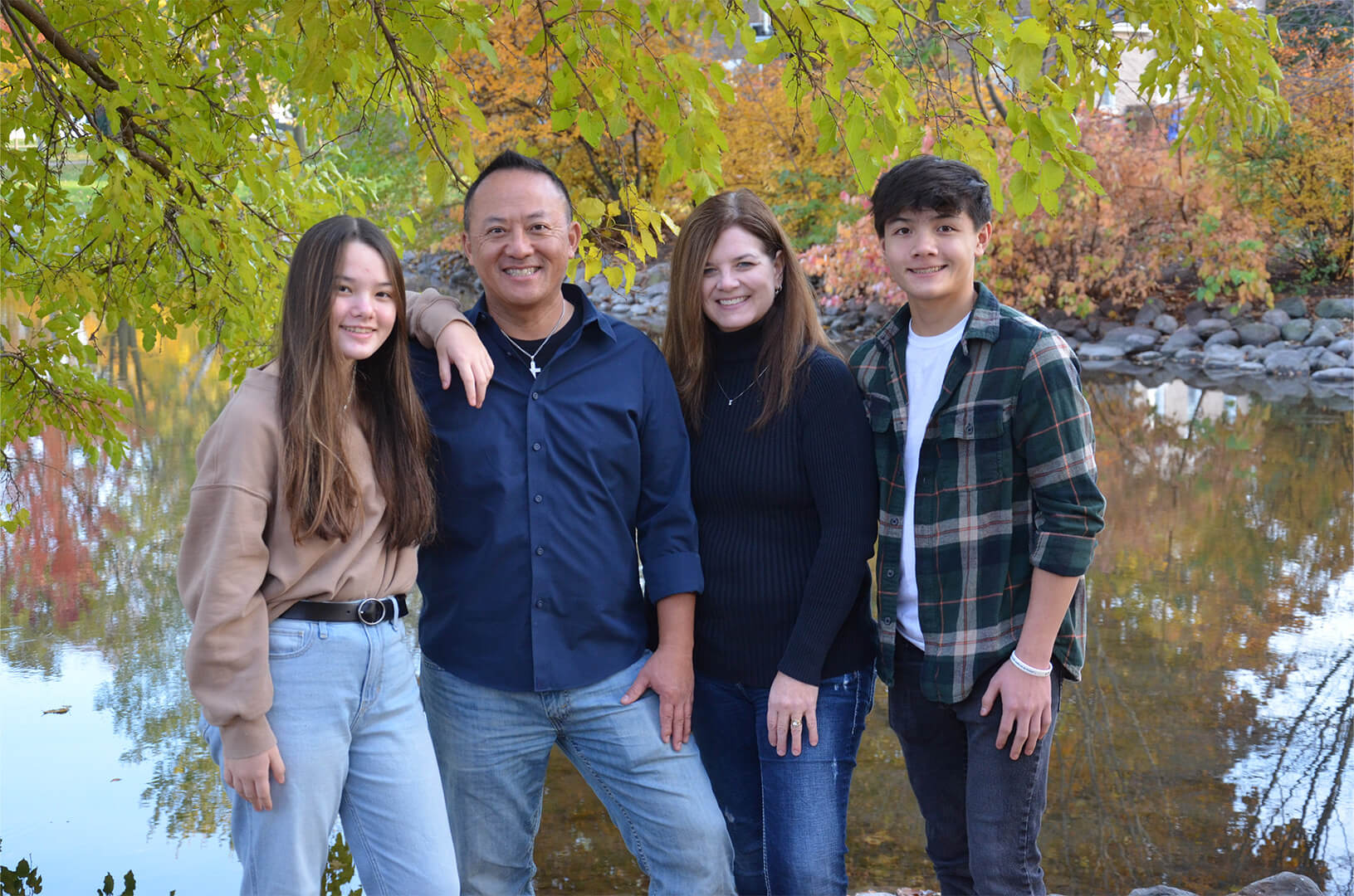 Blong Yang and his family